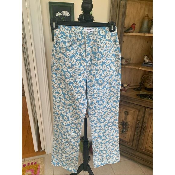 RE/DONE 70s floral-print cotton-canvas bootcut pants - Picture 10 of 10